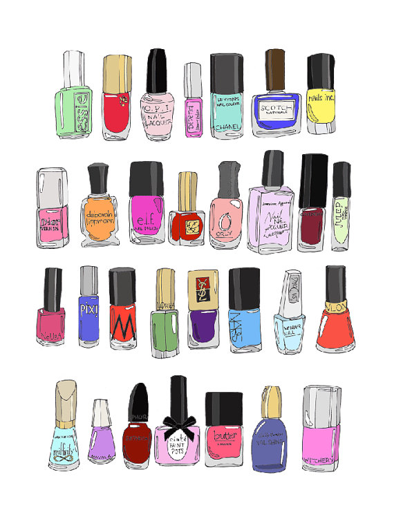 nail polish illustration