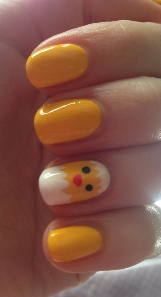 super cute chick nails