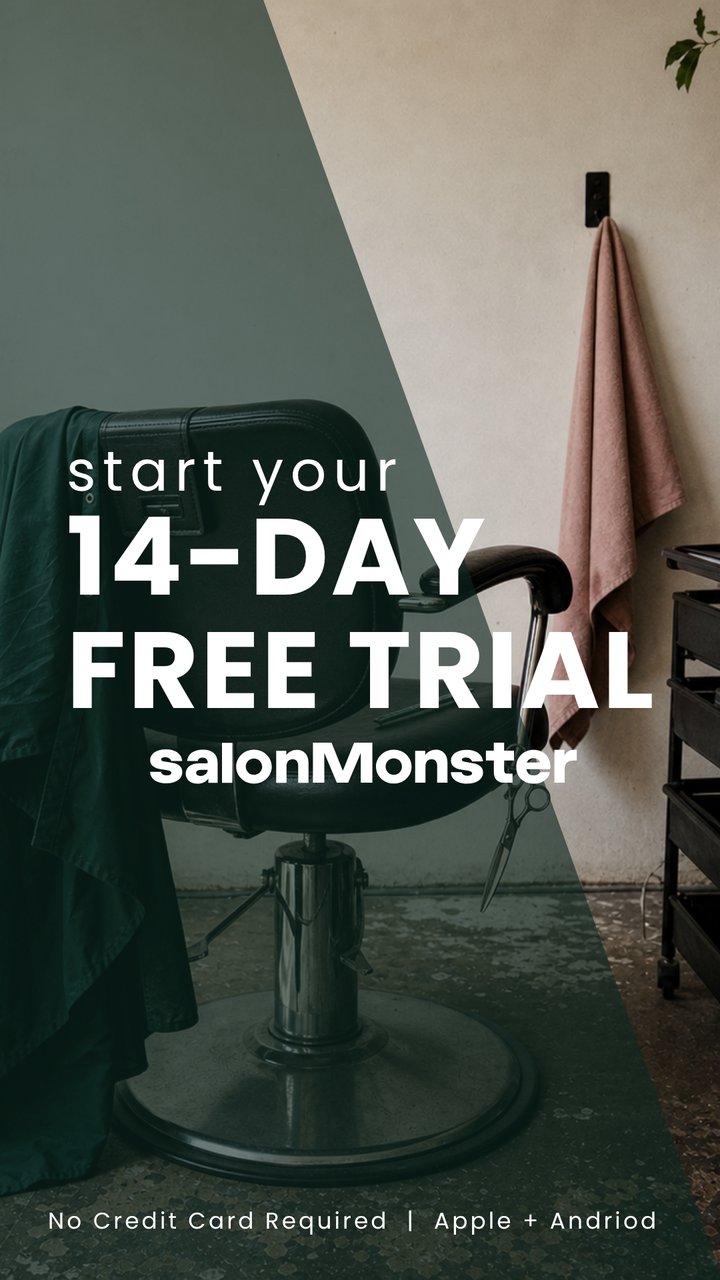 Start your 14-day free trial with salonMonster