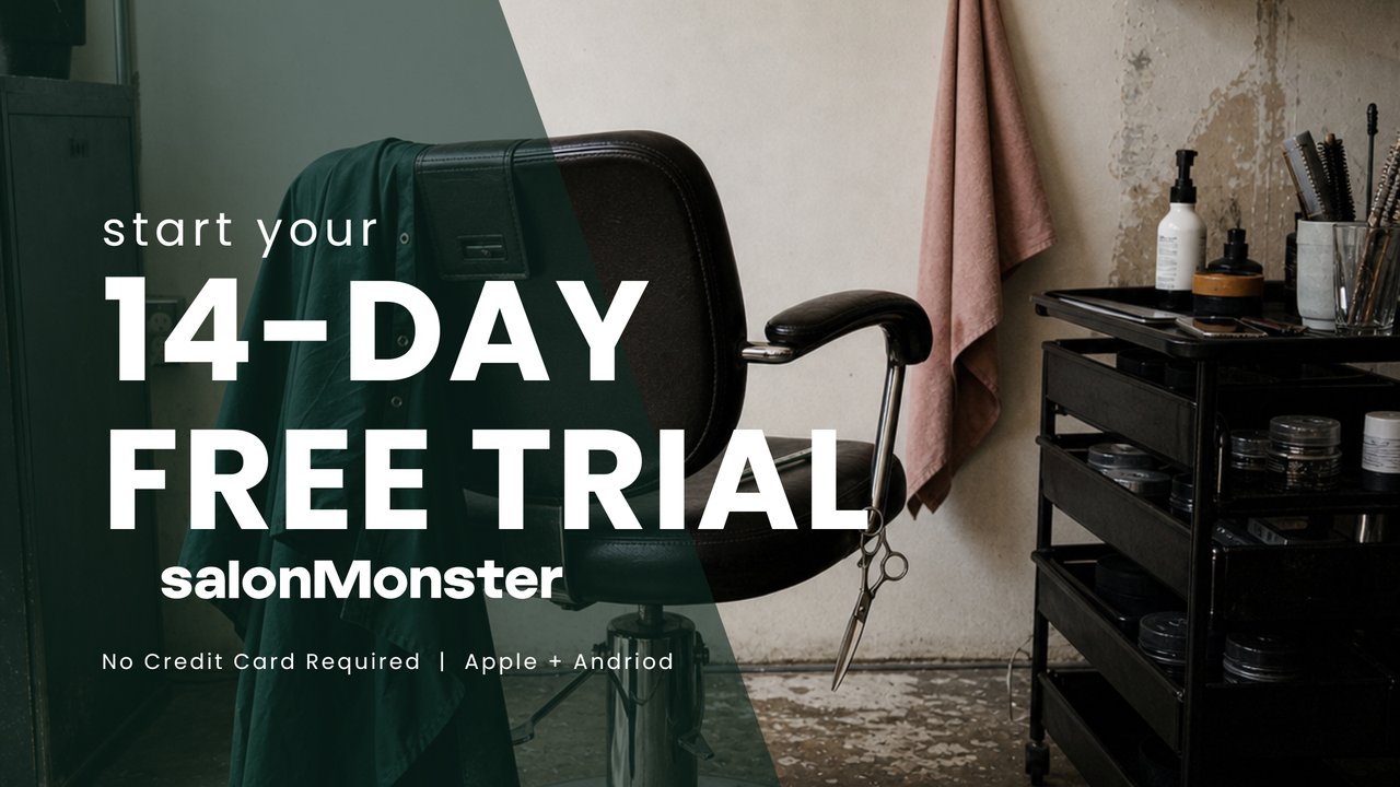 Start your 14-day free trial with salonMonster