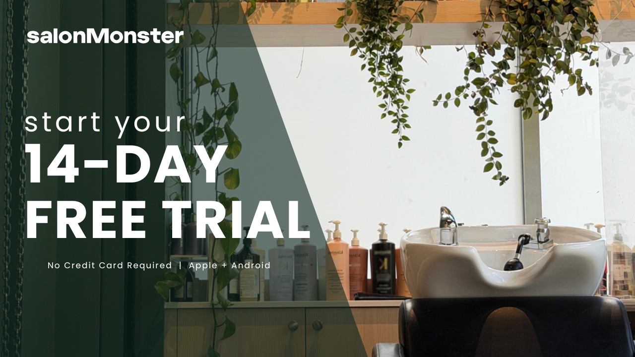 Start your 14-day free trial with salonMonster