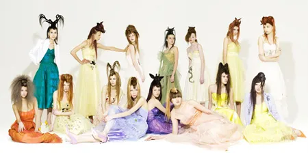 hair hat group photo
