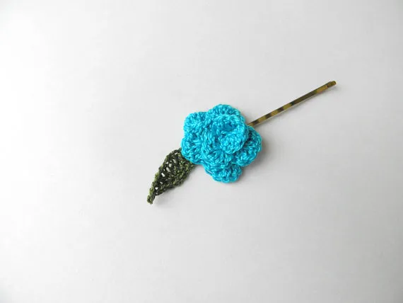 turquoise hair pin