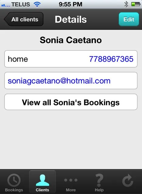 client details