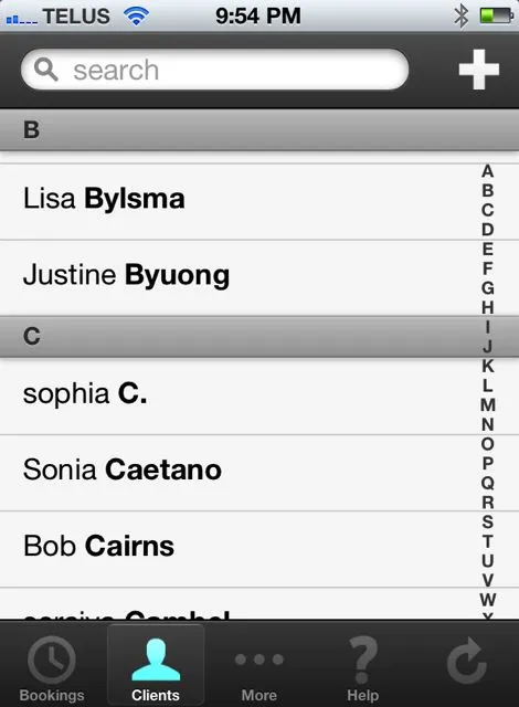 client list