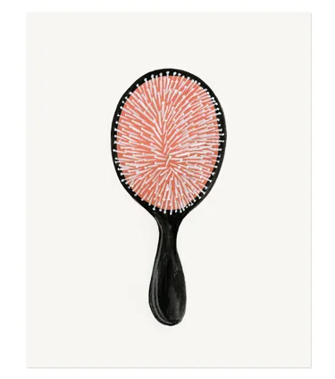 hairbrush print