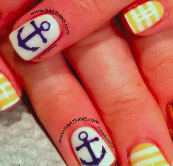 Mini Anchor Nail Decor