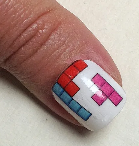 Tetris Nail Decal