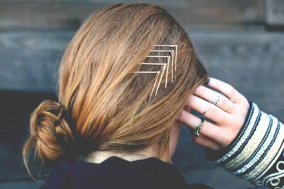 A little bobby pin chevron art