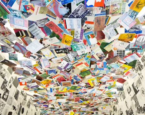 ceiling covered in The Paris Review