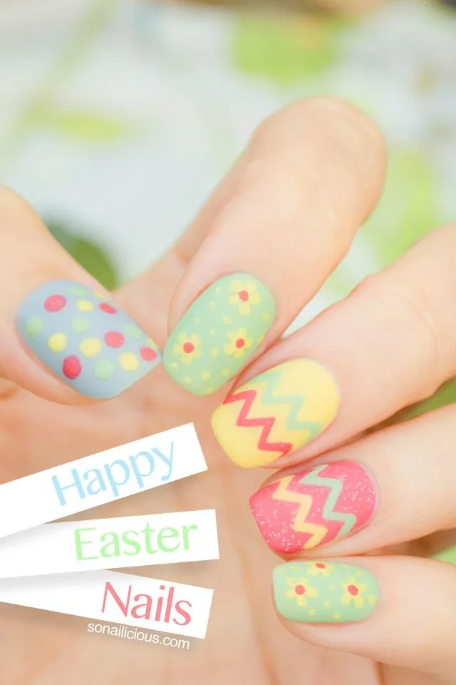 easter egg nails from sonailicious.com