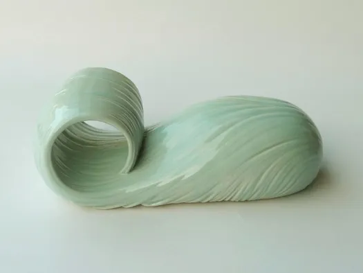 blue hair ceramics
