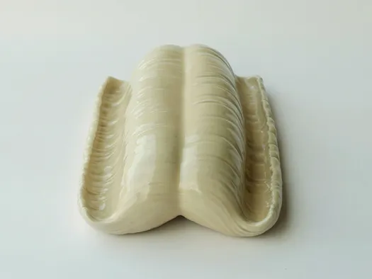 cream hair ceramics