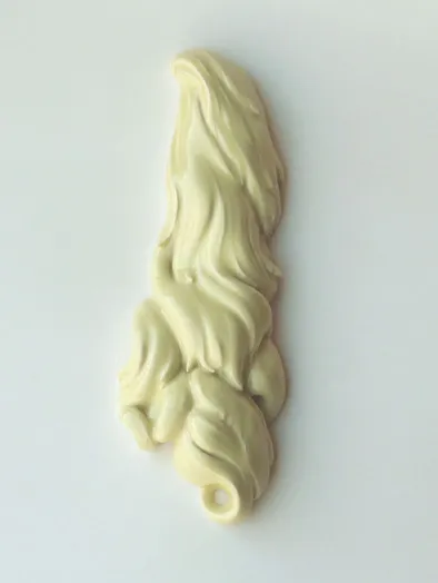 yellow ceramic hair
